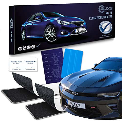 Soporte de matrícula de velcro anticaída y antivibración para automóviles