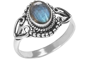 Labradorite Stone Ring| Statement Silver Ring | Healing Jewelry| For Women and Girls