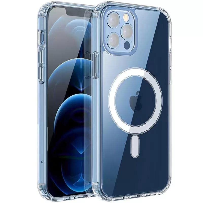 Transparent Wireless Charging Phone Case TPU Magnetic Phone Case for iPhone 13 Pro Max