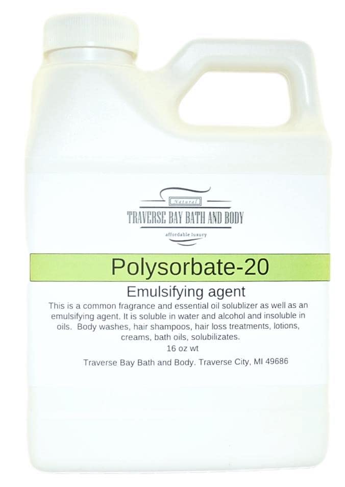 Traverse Bay Soap Company Polysorbate 20, 16oz safety sealed container