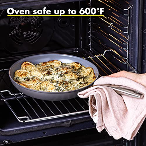 Image of GreenPan Lima Hard Anodized Healthy Ceramic Nonstick 8 Piece Cookware Pots and Pans Set, PFAS-Free, Oven Safe, Gray