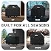 Simple Houseware 58 in. Heavy-Duty BBQ Gas Grill Cover, 600D Polyester Waterproof, Weather-Resistant