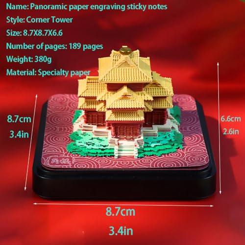Bloc-notes 3D calendrier de bureau avec feuilles détachables pour notes quotidiennes - 6