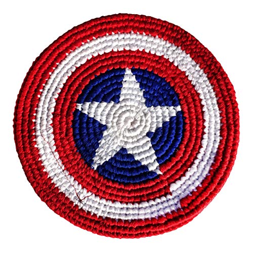 Pocket Disc Flying Disc Flag Edition - Crocheted Foldable Frisbee Toy Perfect for Both Kids and Adul - //coolthings.us
