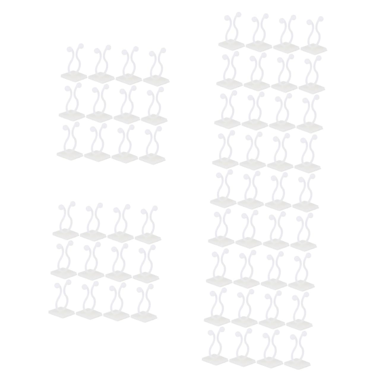 BESTonZON 5 Sätze Pflanzenstützclips Für Kletterpflanzen Wandaufhänger Für Monstera Und Andere Pflanzen Wiederverwendbare Clips Zur Fixierung Von Ranken Für Glatte Wände Und 100 Stück * 5