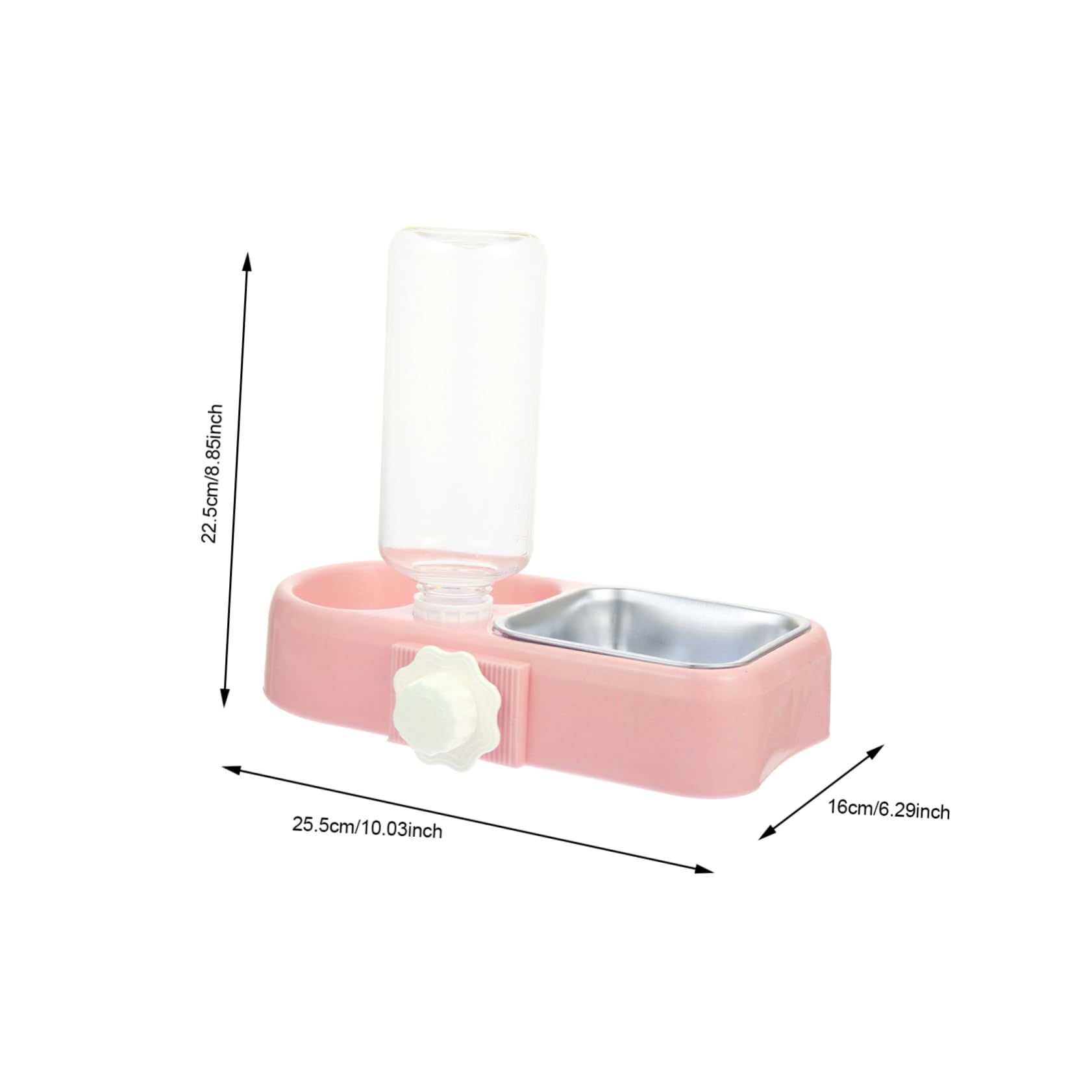 GRIRIW 1Set Hanging Pet Feeder Detachable Cat Bowls Dog Cage Feeder Automatic Water Dispenser for Cats Dogs Fall Design for Busy Pet Owners Practical Decorative Feeding