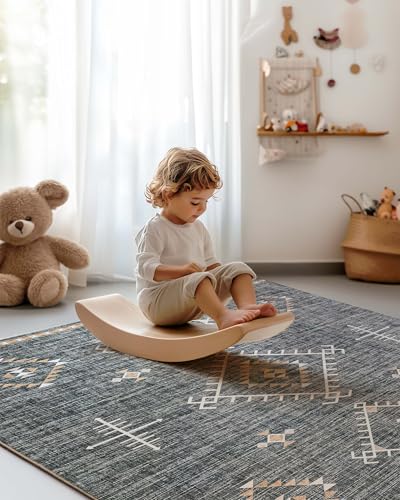 Tapete ILANGO 8'x10' para sala y dormitorio lavado fácil miniatura 2