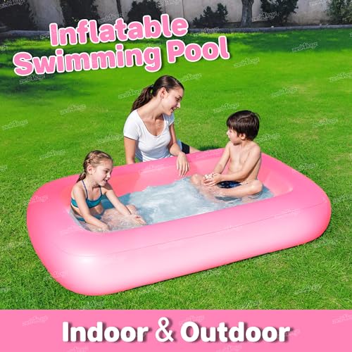Image of Zest 4 Toyz Inflatable Swimming Pool for Kids Portable and Foldable Pool Baby Bath Tub and Water Pool for Outdoor and Indoor Bathing Tub Boys and Girls (5 ft)