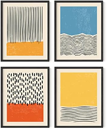 HAUS AND HUES Modern Abstract Wall Art Prints Modern Prints Wall Art | Mid Century Modern Abstract Art Prints | Abstract Posters Abstract Prints Modern Mid Century Wall Art