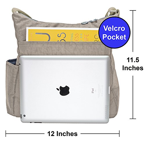 Neatpack Crossbody Bags For Women With Bottle Holder, Anti Theft Rfid Pocket And Multiple Compartments, Travel Purses, Grey #TOP5