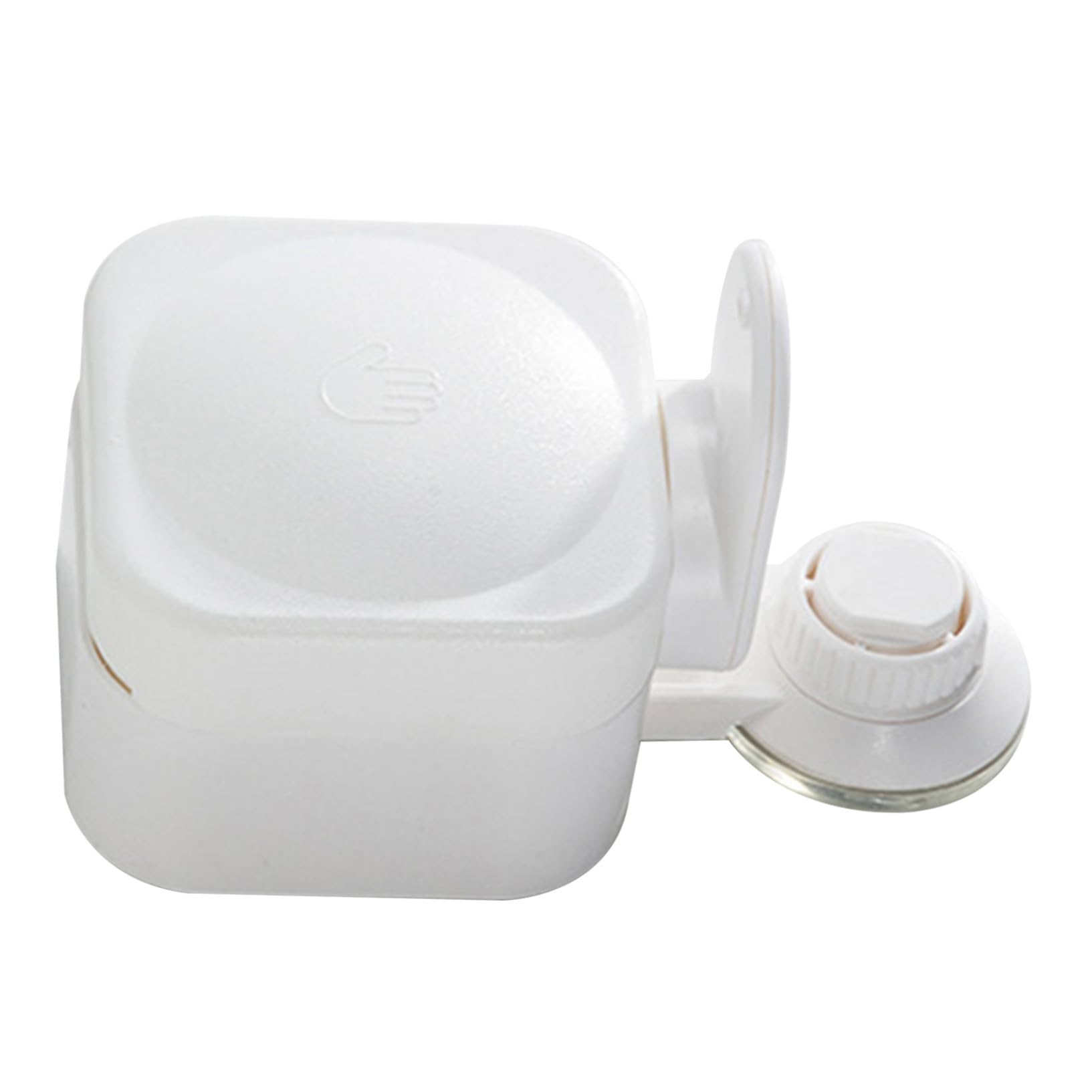 Gatuida Dispenser Sapone da Muro in Abs Bianco Design Moderno, Facile da Premere e Anti-blocco, per Docce in Scuole e Ristoranti