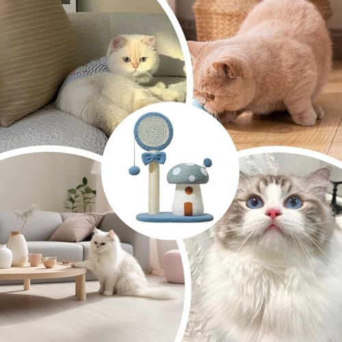 Poteaux à gratter pour chats avec planche en sisal confortable