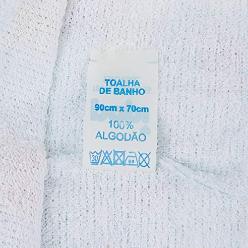 Papi Textil 0917137401 Toalha Felpuda Estampada com Capuz, 90 x 70 cm, Verde Letras