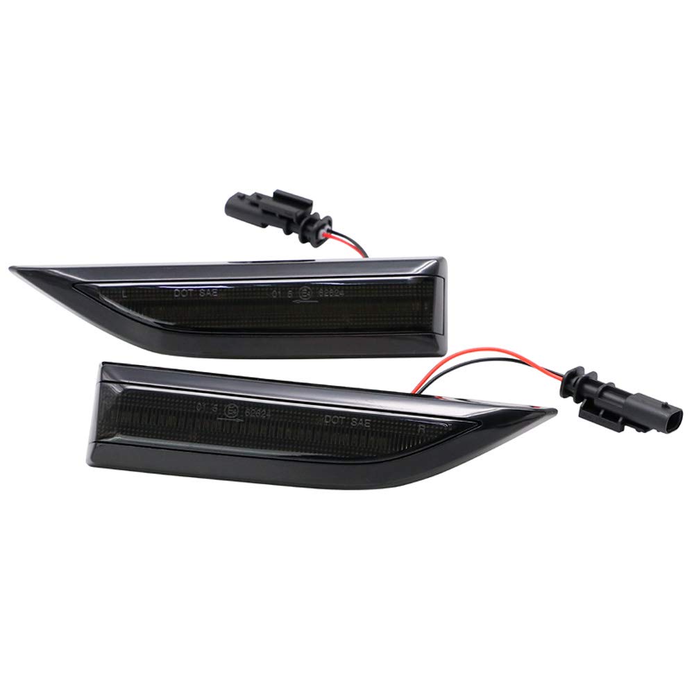 AutoStyle Set LED Side Indicators compatible with Volkswagen Transporter T6 2015-2020 - Smoke - incl. Dynamic Running Light