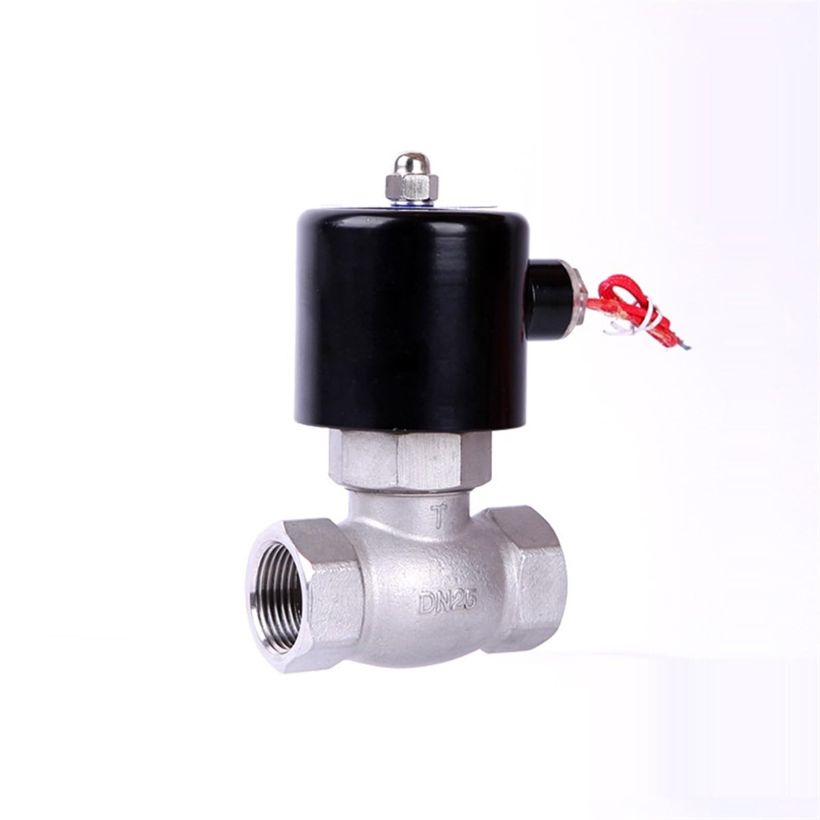 IPNDKBFL 1inch 304 Stainless Steel High Temperature Brass Steam Solenoid Valve 24v DN25 Normally Closed 220v 110v 1Pcs(110vac)