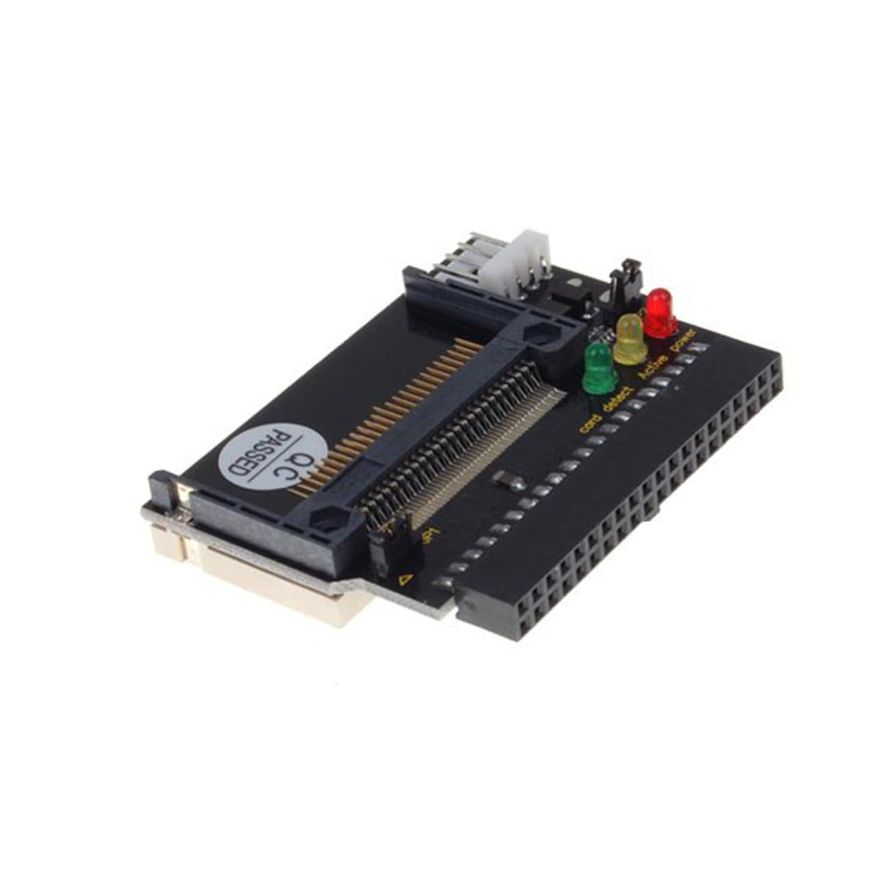 Adaptateur IDE vers Compact Flash CF II avec LED, Noir