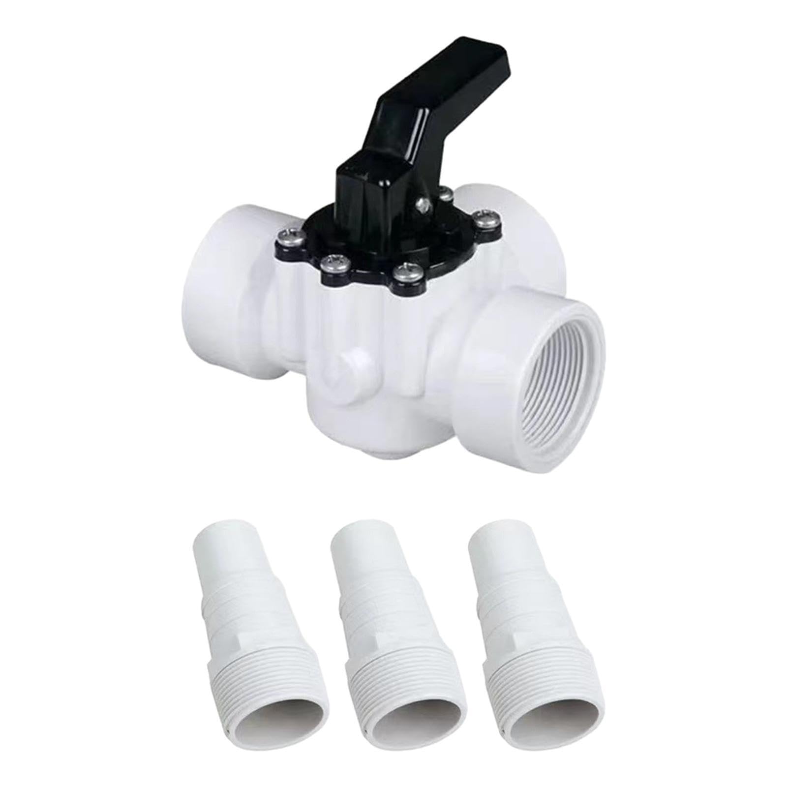 Valvola di Scarico a 3 Vie Durevole, progettata per Piscine Lisce, valvola deviatrice a 3 Vie, deviatrice per Piscina, Filettatura Femmina da 1 1/2
