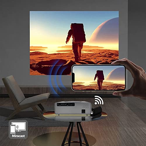 Image of TOPTRO Projector for Home 4K Support, Q10 Pro Max 12000Lumen Native Full HD Projector 2GB 16GB 5G WiFi 6 Bluetooth 5 YouTube PrimeVideo Netflix Builtin Portable Projector 300inch Home Cinema Projector
