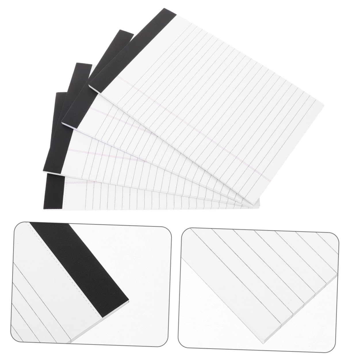 SHINEOFI Notizblock Liniert im A5-format 8 Stück Abreißbar Papier Schlichtes Taschennotizpad für Büro und Alltag