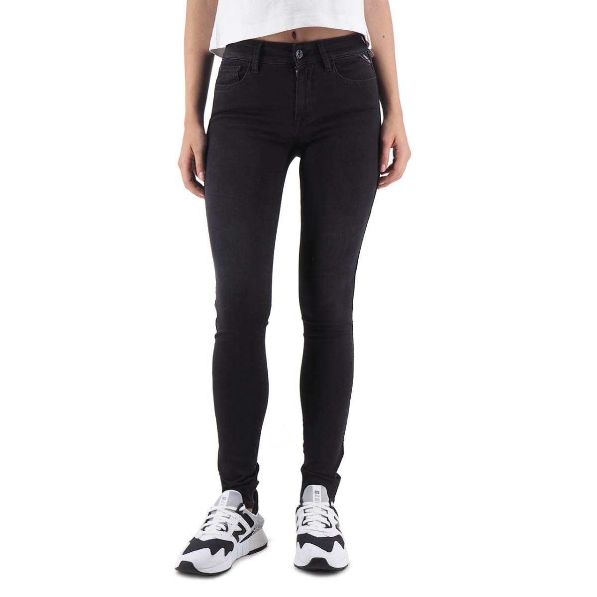 Replay, Skinny Fit Jeans Luz Hyperflex Jewel, Black, RPY_WH689Z.000.661 J03.098