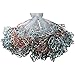 Fishing Cast Net 4ft-12ft Radius Saltwater Casting Nets for Bait Trap Fish Easy Throw Monofilament Line with Steel Chain Sinker 3/5 Inches Mesh Size -4FT