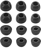 Rqker Foam Eartips Compatible with Bose QuietComfort Earbuds II, 6 Pairs S/M/L Sizes Soft Memory Foam Ear Tips Foam Tips Eartips Earbuds Tips Compatible with Bose QuietComfort ii, Black sml