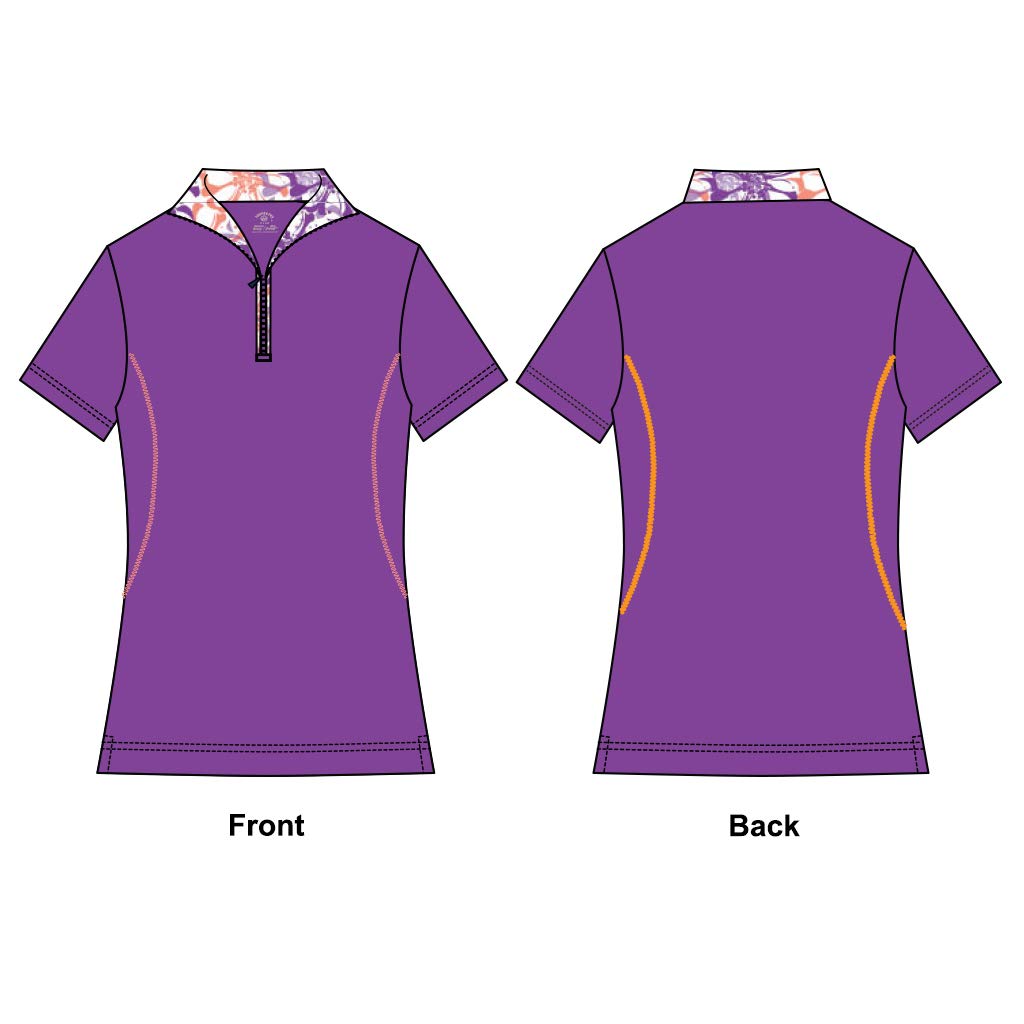 Monterey Club Women's Daisy Stamp Contrast Sleeveless Zip