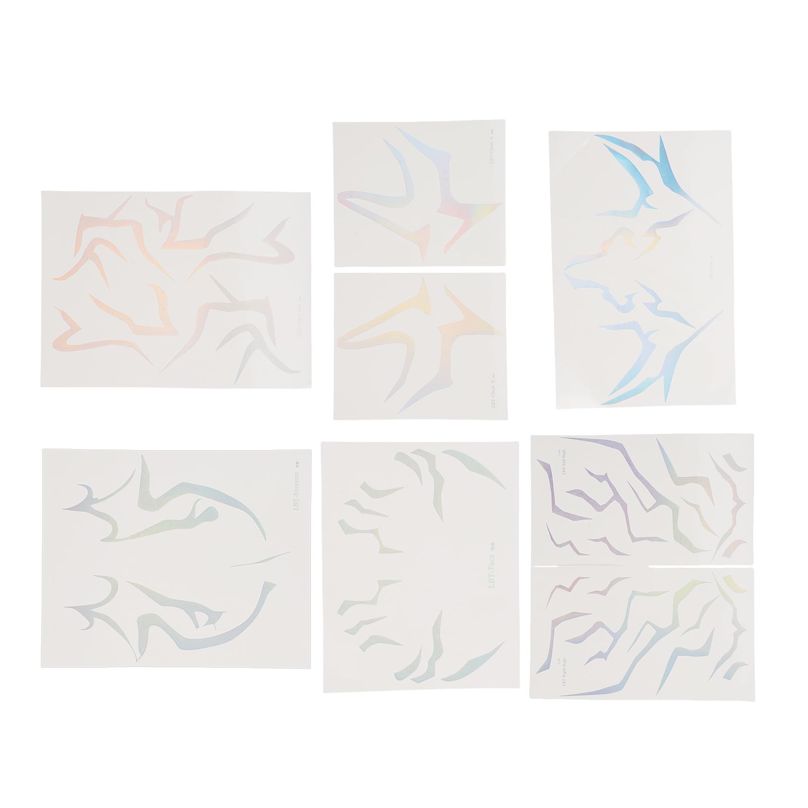 Water Transfer KPop Makeup Stickers, Durable Temporary Tattoos