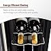 Wine Enthusiast 24-Bottle French Door Dual-Zone Compressor Wine Cooler - Freestanding Wine Refrigerator with Split Storage & 41-64°F Temperature, 2 Glass Pane Doors & Touchscreen LED Controls