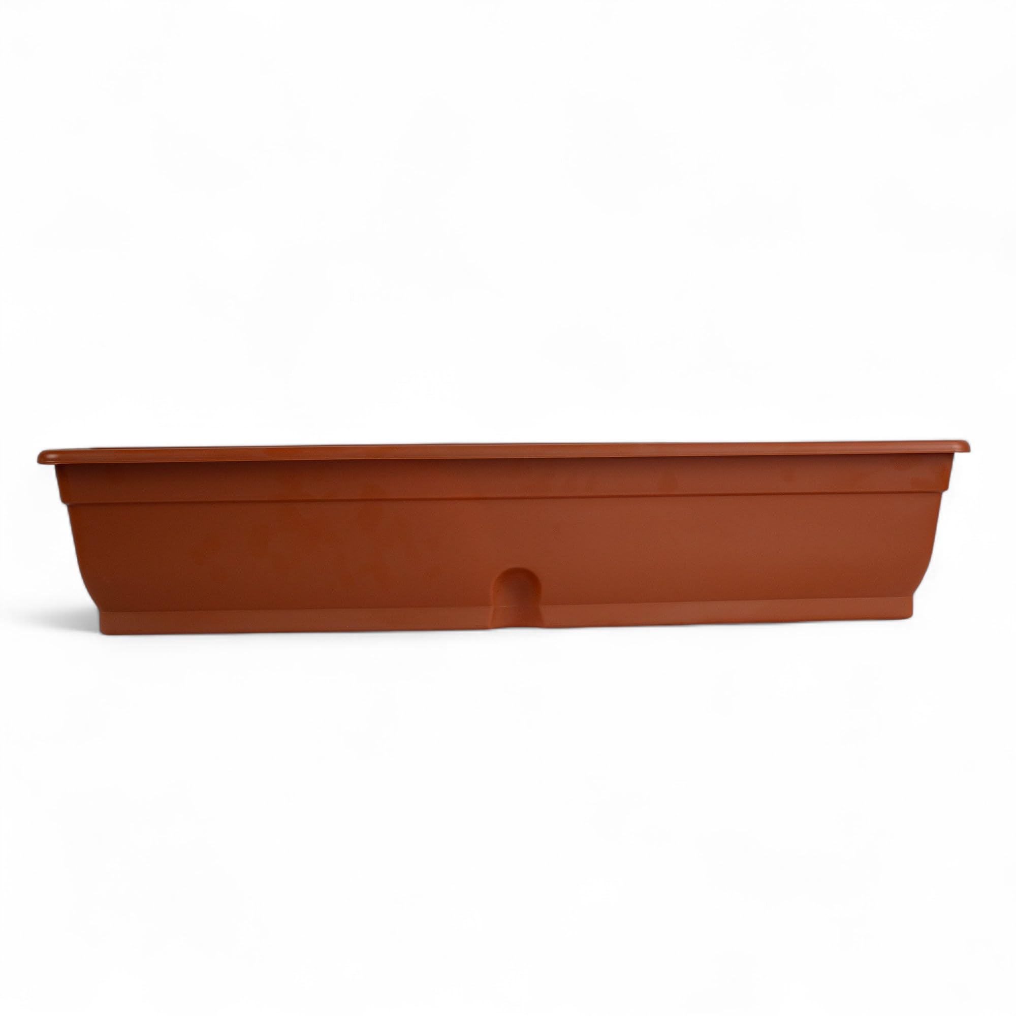 Pincho Macetero Rectangular Exterior - Jardinera Balcon, Macetas Rectangulares Plastico, Macetero Rectangular Marron, Macetas Exterior Grandes Resistente - 80x20x16cm Plastico (2)