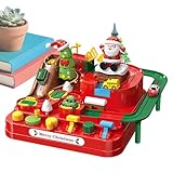 Auto Rennstrecke Spielzeug | Gleitende Zugfahrzeug Rampe - Weihnachts Abenteuer Thema Auto Rennstrecke - Für Mädchen Kindergarten Zuhause Schule Boden Spielzimmer Mädchen