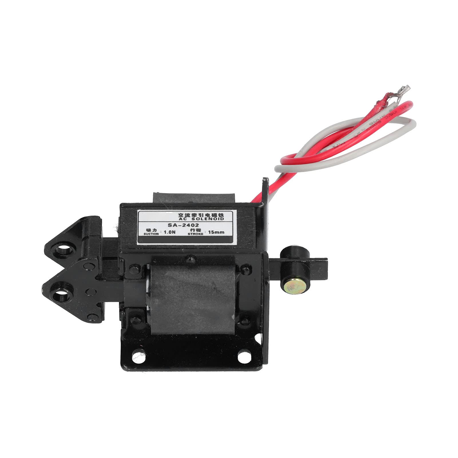 Elektromagnes AC 220V Push Pull, Magnes Elektryczny z Niewielką Wagą, Szybkie Ciągnięcie i Zwalnianie, Niskie Zużycie Energii, Solidna Konstrukcja