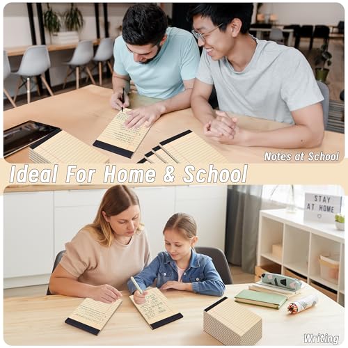 Image of 48 Pack Legal Pads 5 x 8 Inch Recycled Paper Writing Pads College Ruled | 30 Sheet Per Pad with Perforated Pages, Eco Friendly Memo Pads for Office, School and Home Notes, Lists and Daily Writing