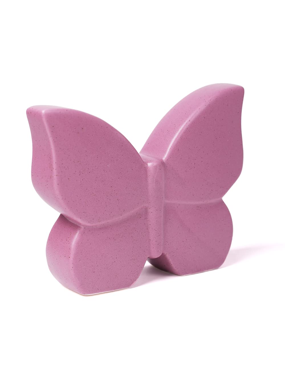 NENBOLECButterfly Decor Statue Animal Figurine Gifts Modern Arts Ceramic Sculpture Purple 6.7 inch