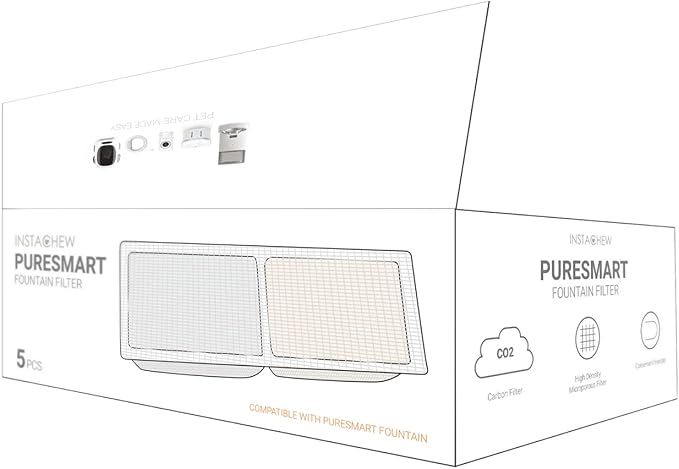 Filtro de Repuesto Instachew para Fuente de Agua para Mascotas - 5 Unidades miniatura 5