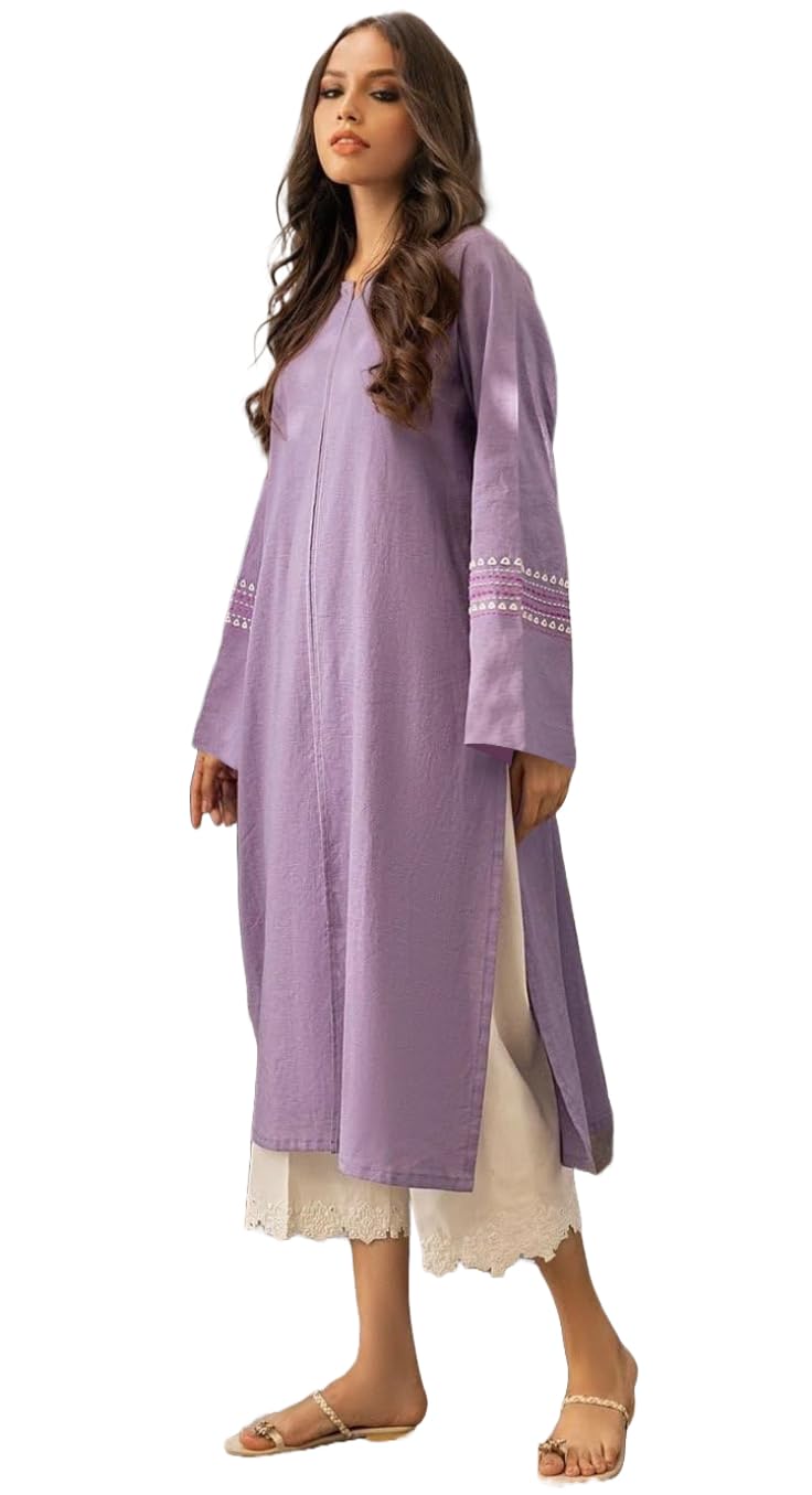 anni designer Women's Rayon Viscose Straight Solid Pakistani Kurta-picture-35