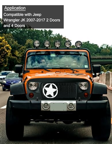 Image of SUNPIE Front Grilles Assembly Replacement Compatible with Jeep Wrangler JK