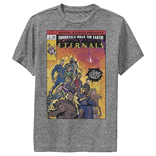 T-shirt Marvel Eternals garçon haut sport à motif couverture comics