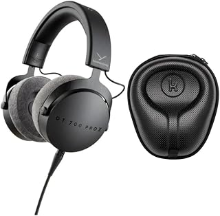 Beyerdynamic DT 700 Pro X Closed Back Headphones Bundle with Knox Gear Hard Shell Headphone Case (2 Items)