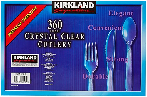 Platos Y Cubiertos, Kitchen cubiertos desechables Marca Kirkland Signature (2)
