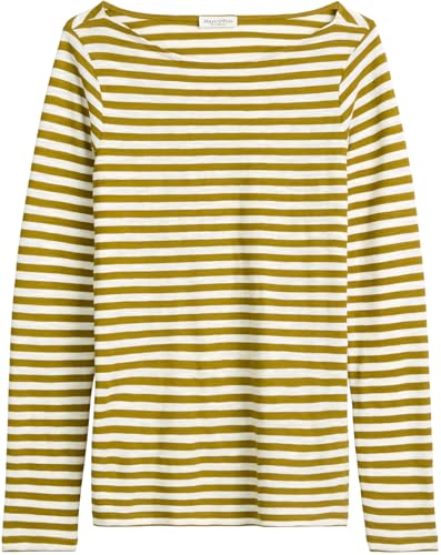 Marc OߴPolo Damen Langarmshirt aus Bio-Baumwolle mit U-Boot-Ausschnitt – Ansicht 6