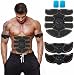 JoJoMooN Muscle Toner, Abdominal Toning Belt EMS ABS Toner Body Muscle Trainer Wireless Portable Unisex Fitness Training Gear for Abdomen/Arm/Leg Training Home Office Exercise Equipment