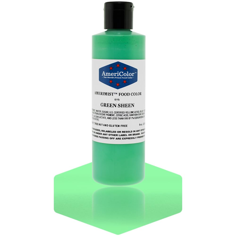 AmeriColor Amerimist Airbrush Color 9 Ounce, Green Pearl Sheen