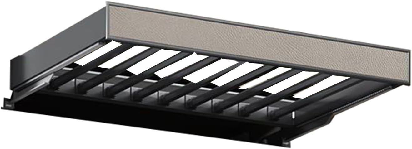 Space-Saving Invisible Drying Rack, Pull-Out Laundry Basket for Washing Machine & Wardrobe, Indoor Clothes Hanger,Grey-564-614mm