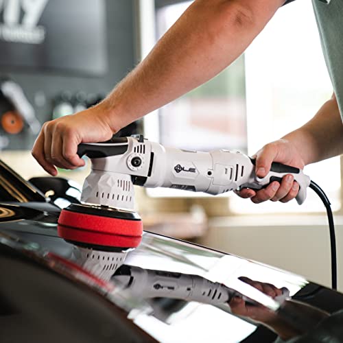 Liquid Elements Poliermaschine Auto Exzenter T3000 V3 - Politur Auto für Sie - praktische Handauflage - Entfernt Lackschäden - 750W