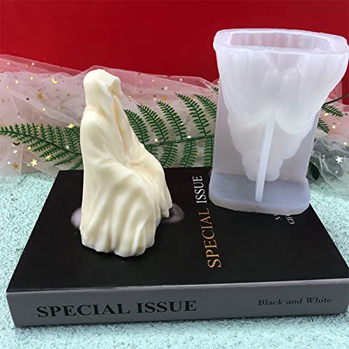 Ghost Candle Mold Halloween God Of Death Resin Casting Silicone Mold For Diy Aromatherapy Candles Wax Plaster Polymer Clay Decoration #TOP3