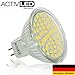 Produktbild 1x MR16 LED Spot SMD 2835 Leuchtmittel 300lm - 320lm 12V Neutralweiß 4000K mit Schutzglas ersetzt 35 Watt Halogen AL-MR16NW4K-1