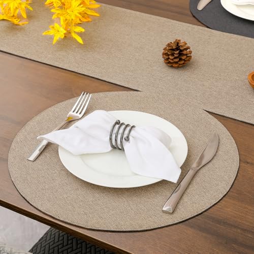 Banchif Tischsets abwaschbar doppelseitig Platzset Platzdecken abwaschbar – Ansicht 4
