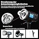 Godox AD600BM 1/8000s Outdoor Flash Strobe Studio Monolight mit Bowens Mount, 2.4G Wireless X System mit 32 x32 Softbox, Standard Reflektor, Snoot, Barn Door Kit