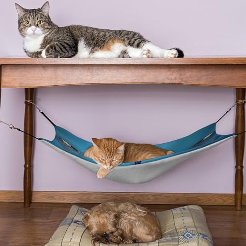 Hamac pour chat doux et respirant avec sangles d'attache robustes